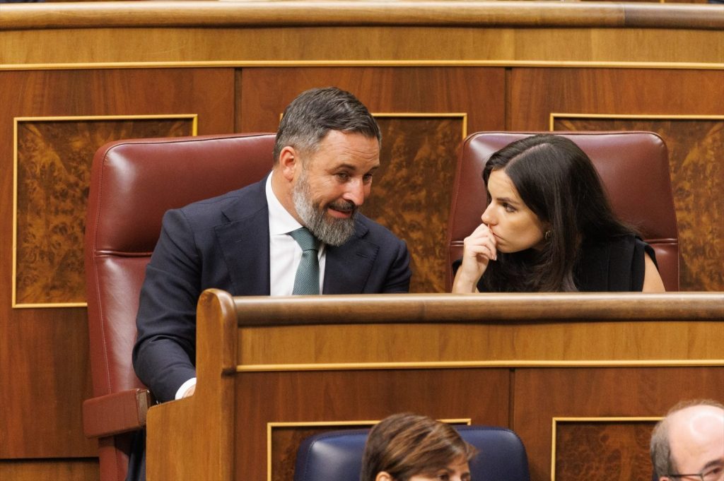 Abascal muestra su estrategia como tercer partido del Congreso de los Diputados
