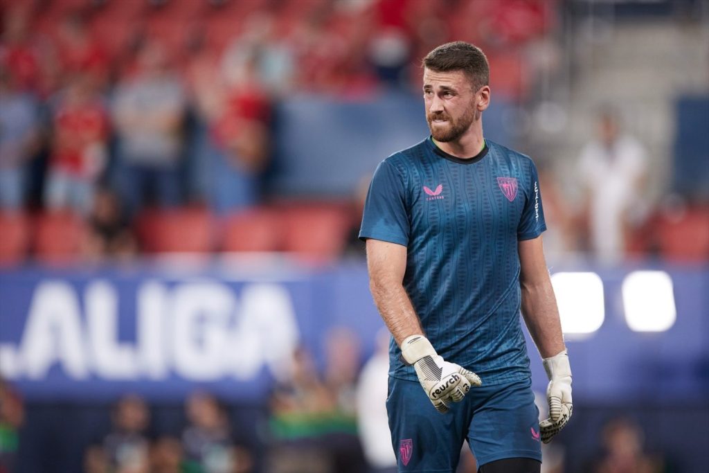 EuropaPress 5387857 unai simon of athletic club reacts prior the laliga ea sports match between Moncloa