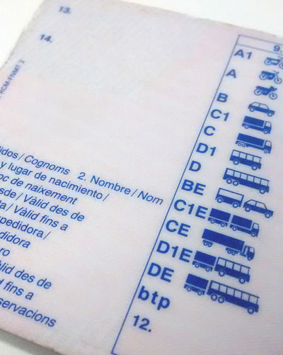 carnet de conducir b1