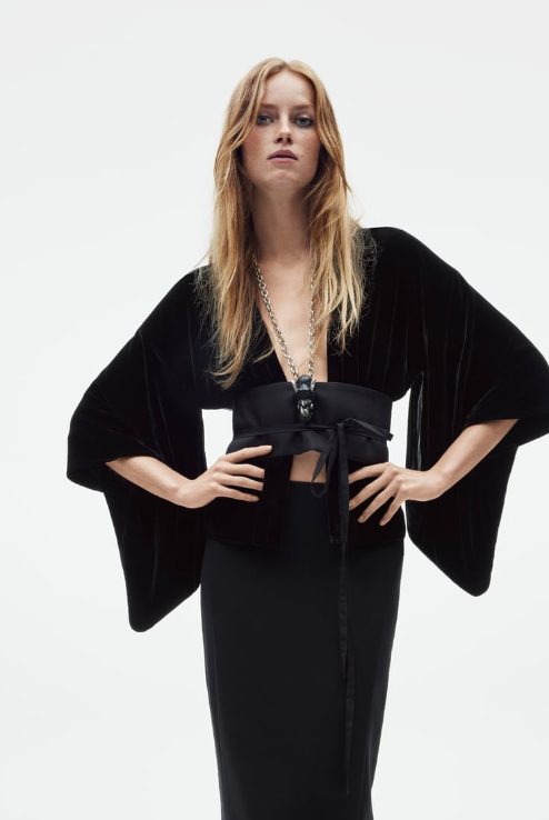kimono terciopelo