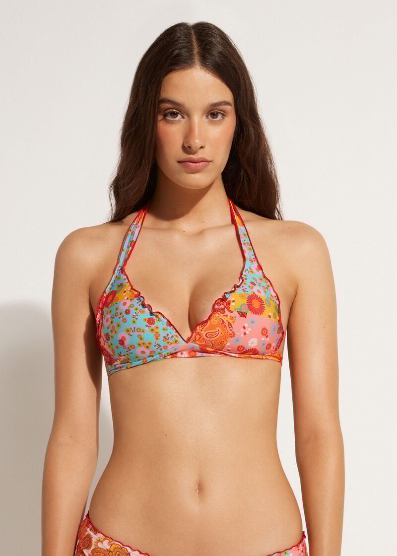 top bikini triangulo calzedonia