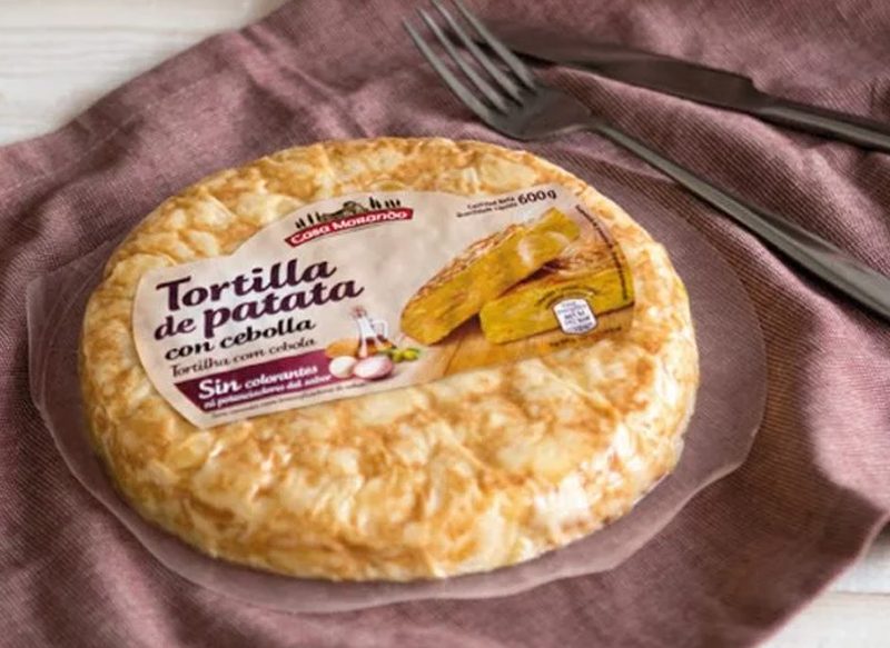 TORTILLA DE PATATAS CON CEBOLLA CASA MORANDO, UNA DE LAS MEJOR VALORADAS POR LA OCU