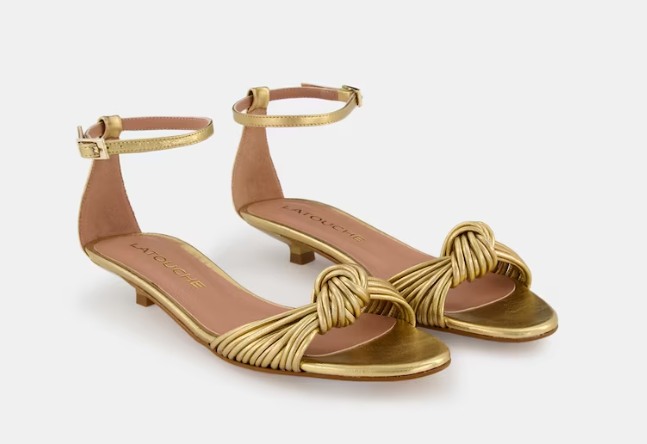 Mocasines y bailarinas:10 zapatos planos y elegantes de El Corte Inglés a precios increíbles 5 Moncloa Sandalias planas de mujer con puntera redonda, tiras finas anudadas y pulsera al tobillo con hebilla