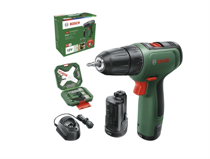 El Corte Inglés: herramientas de bricolaje con grandes descuentos 5 Moncloa Taladro Atornillador a Batería EasyDrill 12 V + 2 Baterías + Set 34 Accesorios