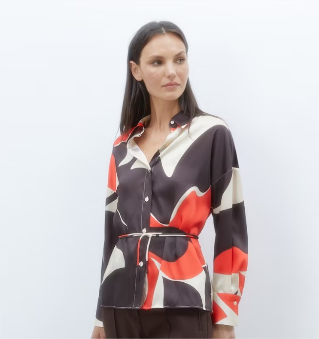 Blusas de El Corte Inglés perfectas para cualquier ocasión 6 Moncloa Blusa de Manga Larga en Marrón Claro