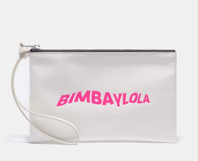 Bimba y Lola: bolsos con rebaja que arrasan en El Corte Ingles 8 Moncloa Pouch Plano Efecto Charol en Blanco con Cremallera