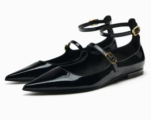 bailarinas punta charol zara