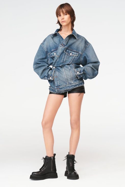 cazadora denim oversize