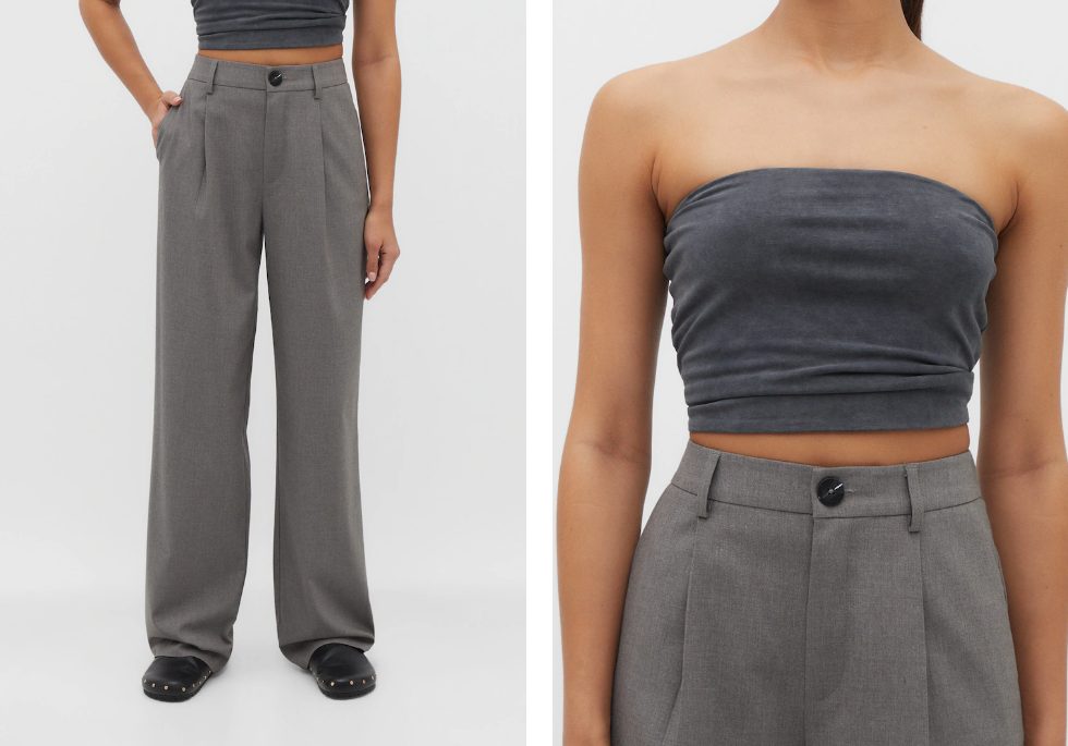 pantalon vestir recto stradivarius