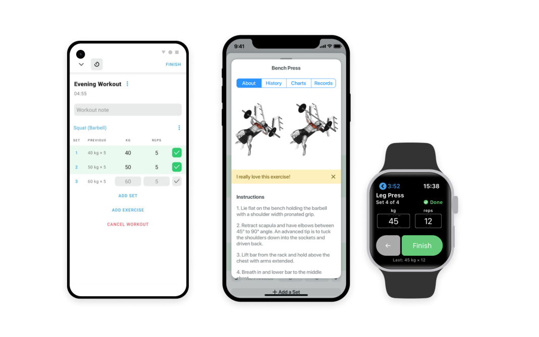 strong aplicaciones fitness