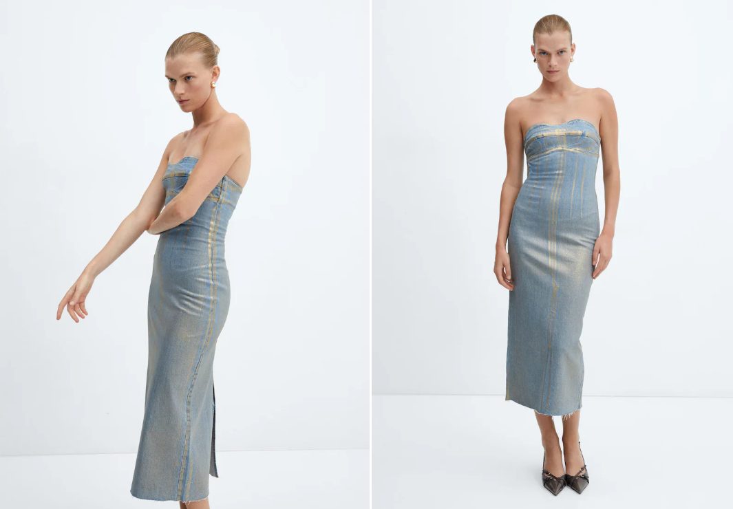 vestido vaquero foil