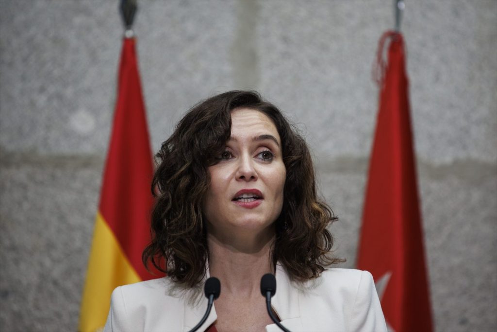 Isabel Díaz Ayuso, presidenta de la Comunidad de Madrid