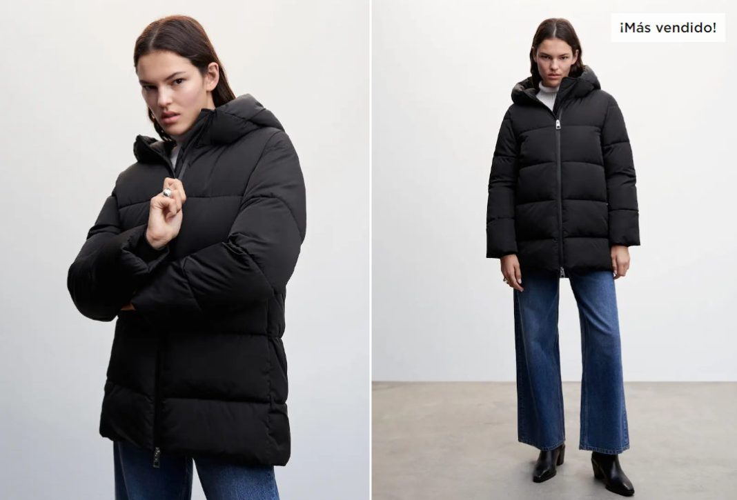 anorak acolchado largo