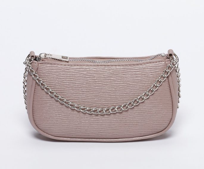 bolso con asa y cadena nude