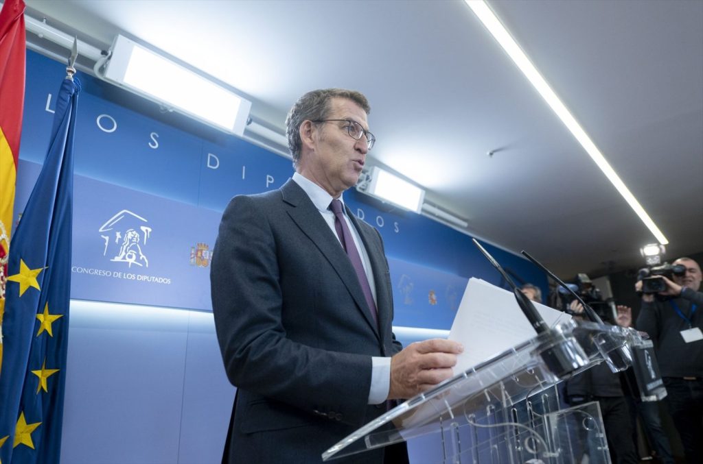 Feijóo explica que difícilmente llegará a acuerdos con Sánchez porque no rectificará la ley de amnistía