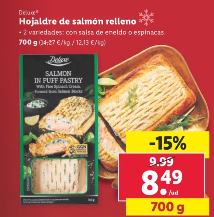 hojaldre salmon relleno lidl