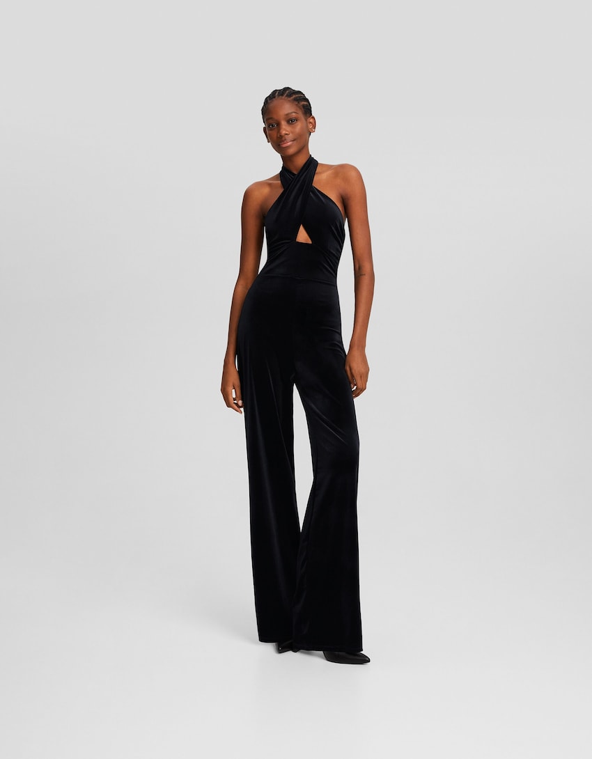 mono halter terciopelo