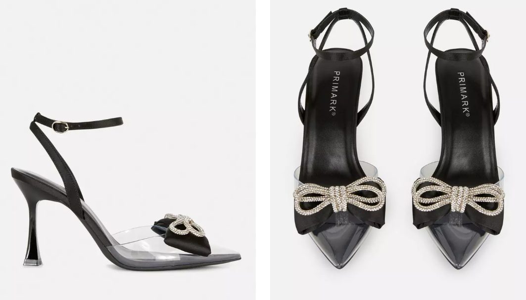 tacones lazo transparencia