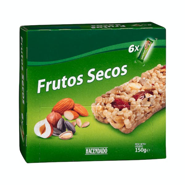 El tentempié fitness de Mercadona a poco más de 1 euro preferido por mujeres activas de 45 años. ¡Descúbrelo! 3 Moncloa Barritas de cereales con frutos secos Hacendado Moncloa