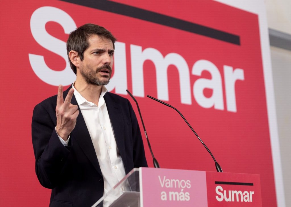 Urtasun, que presentó las propuestas de Sumar, aseguró que  España necesita un transporte de mercancías por ferrocarril potente