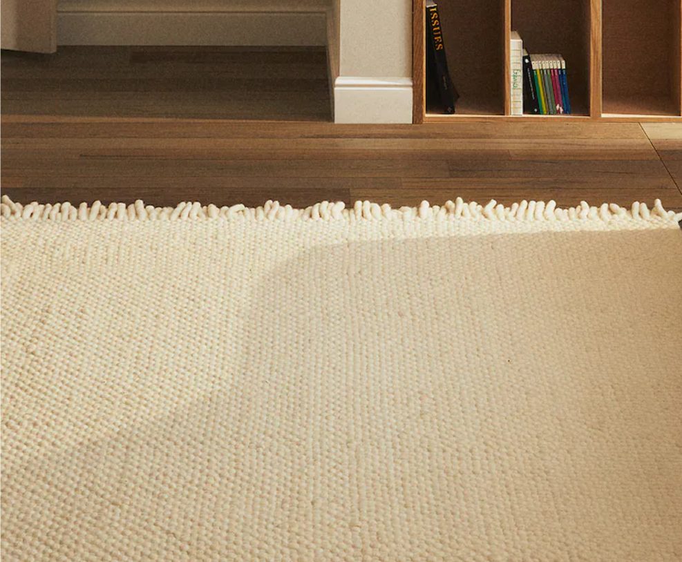 alfombra lana nudos zara home