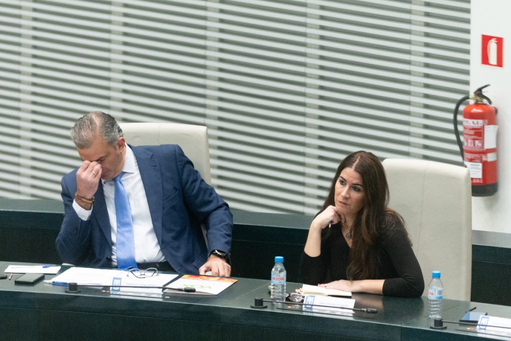 Vox pierde más de la mitad de sus afiliados con Abascal y Buxadé al frente 1 Moncloa Javier Ortega Smith, portavoz de Vox, durante su reprobación por la supuesta agresión