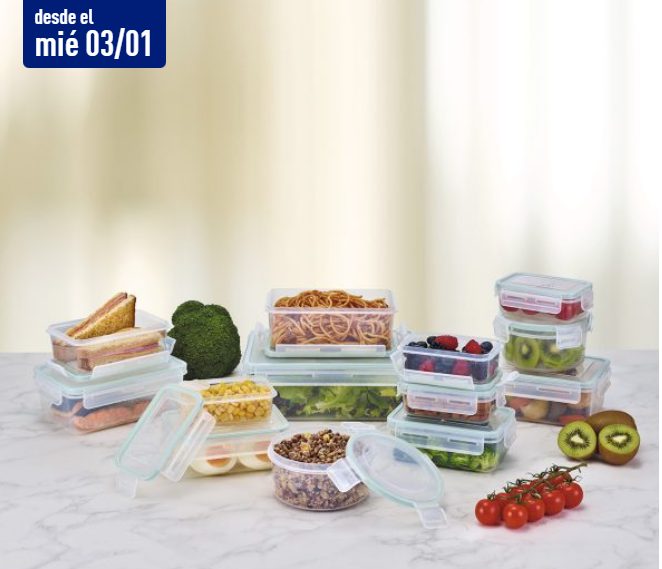 set recipientes hermeticos