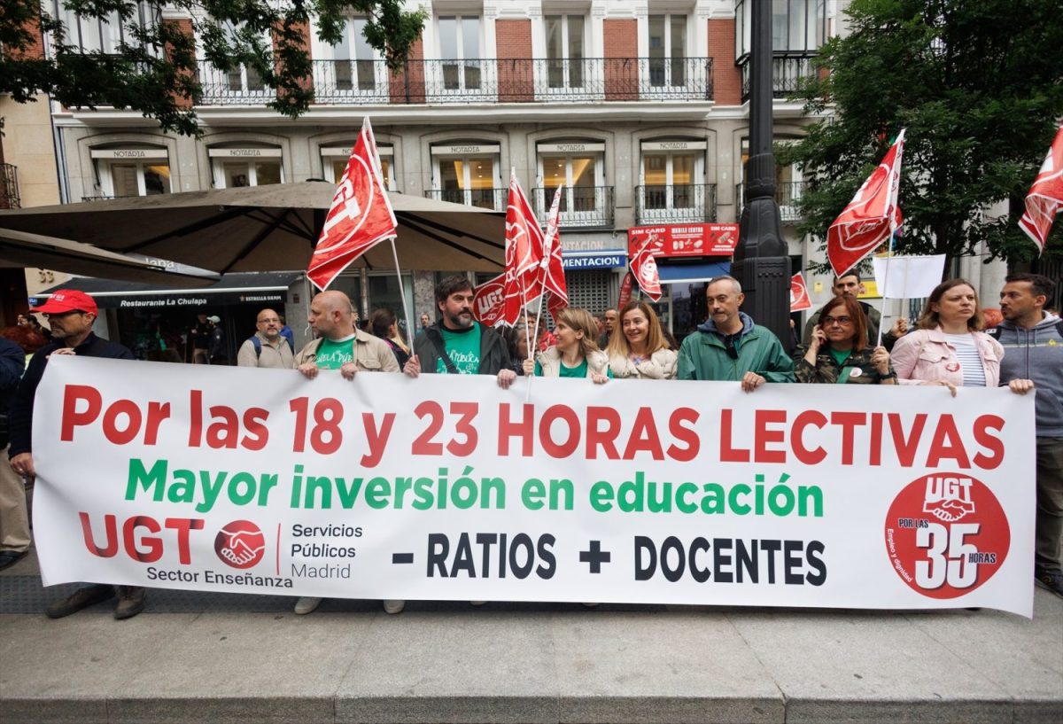 Así será la huelga de profesores de la Comunidad de Madrid | Foto: Europa Press
