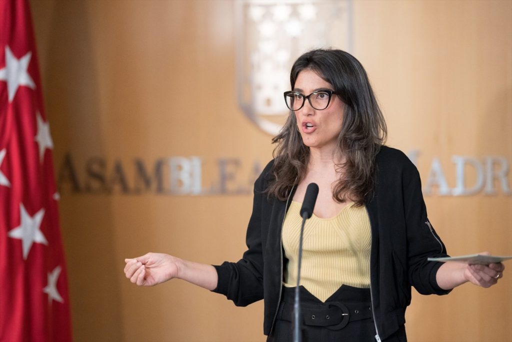 Más Madrid se personará también en el proceso contra el novio de Ayuso por presunto fraude fiscal 1 Moncloa EuropaPress 5775413 portavoz mas madrid asamblea manuela bergerot ofrece declaraciones pleno Moncloa