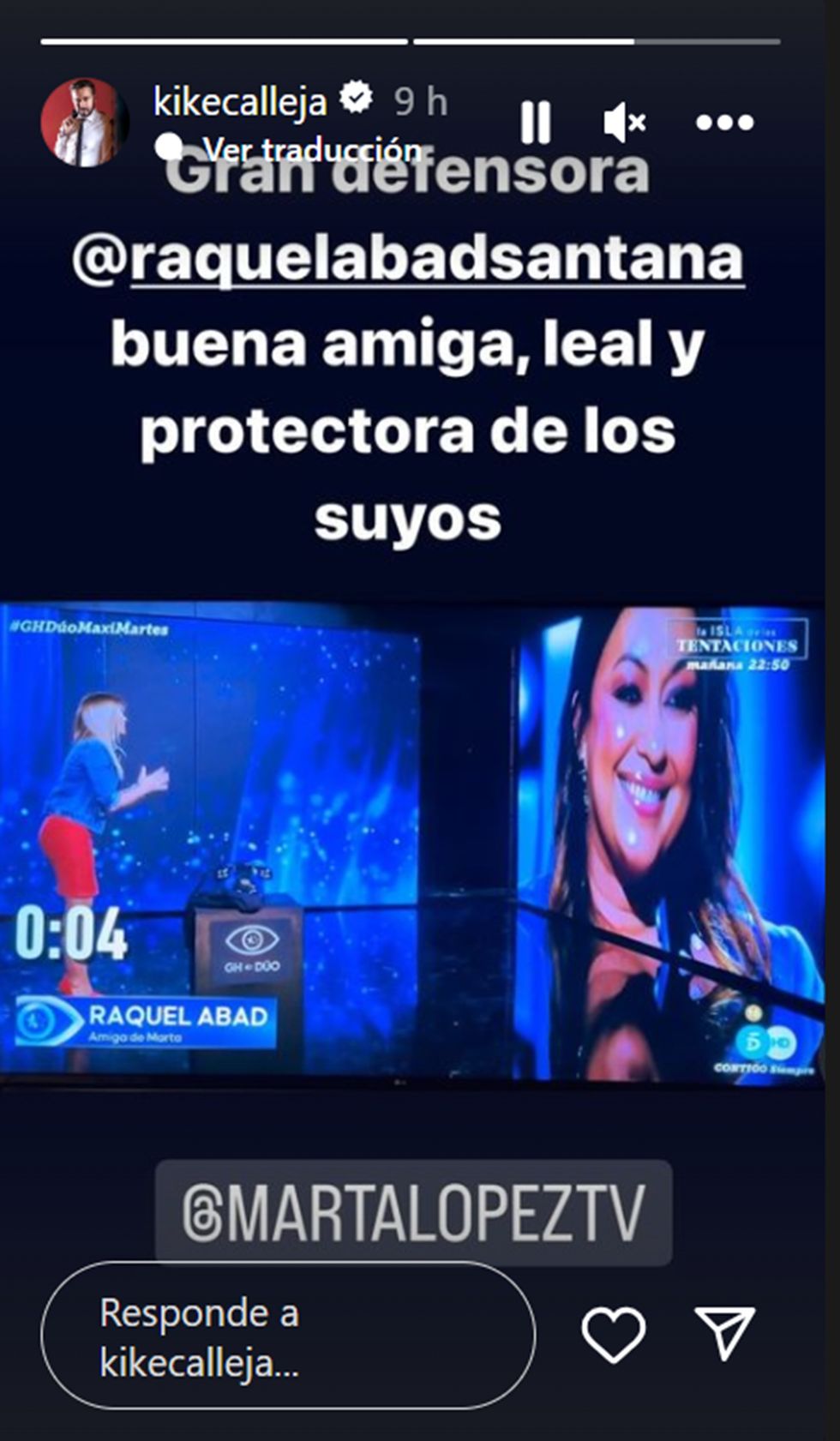 apoyo kike calleja raquel abad
