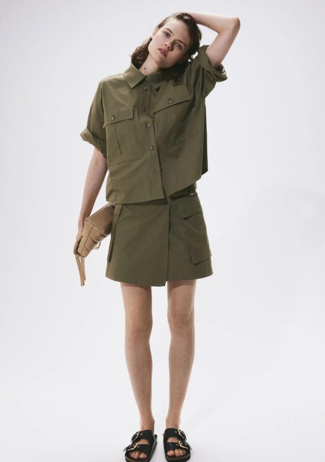 conjunto verde militar
