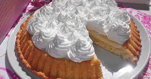 Deliciosa tarta de plátano: Clásico con crema de limón y merengue