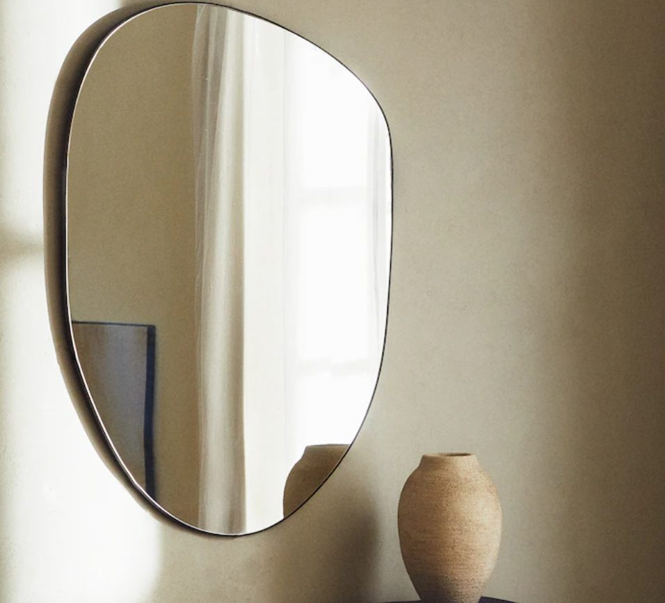 espejo bordes irregulares zara home