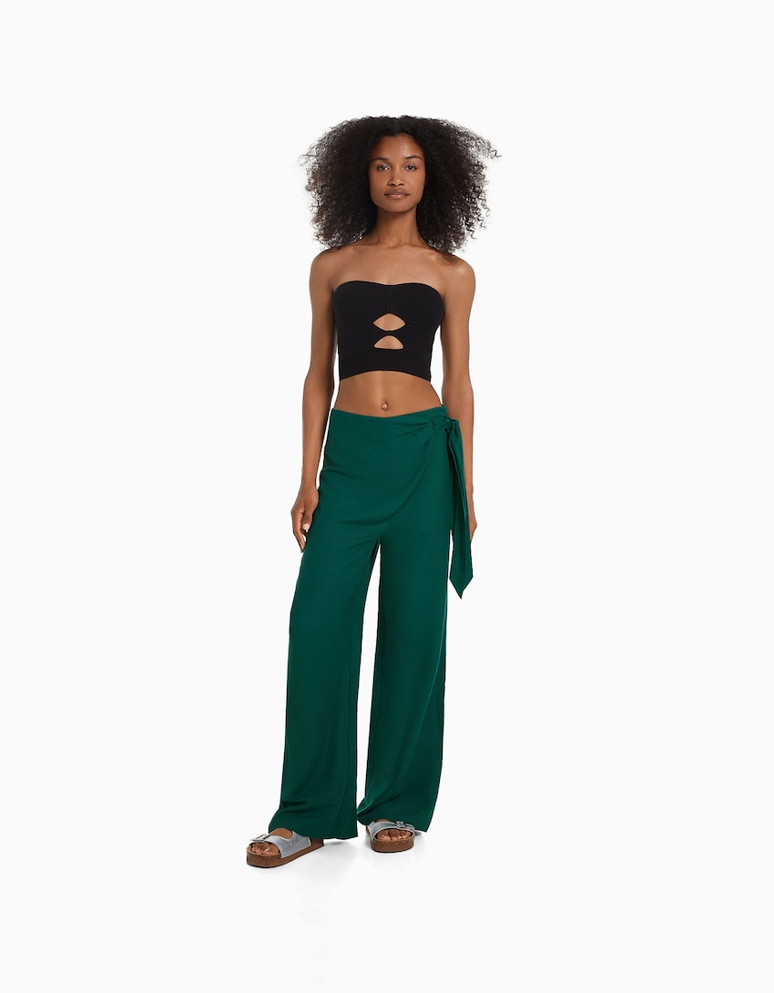 pantalon pareo verde