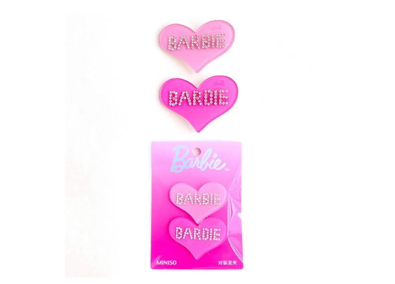 pinzas pelo barbie miniso