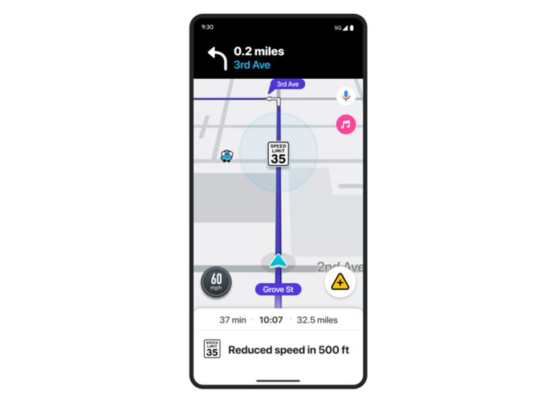AVISO DE REDUCCIÓN DE LÍMITES DE VELOCIDAD EN WAZE