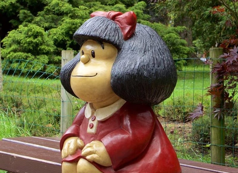 LAS ESCULTURAS OFICIALES DE MAFALDA EN EL MUNDO