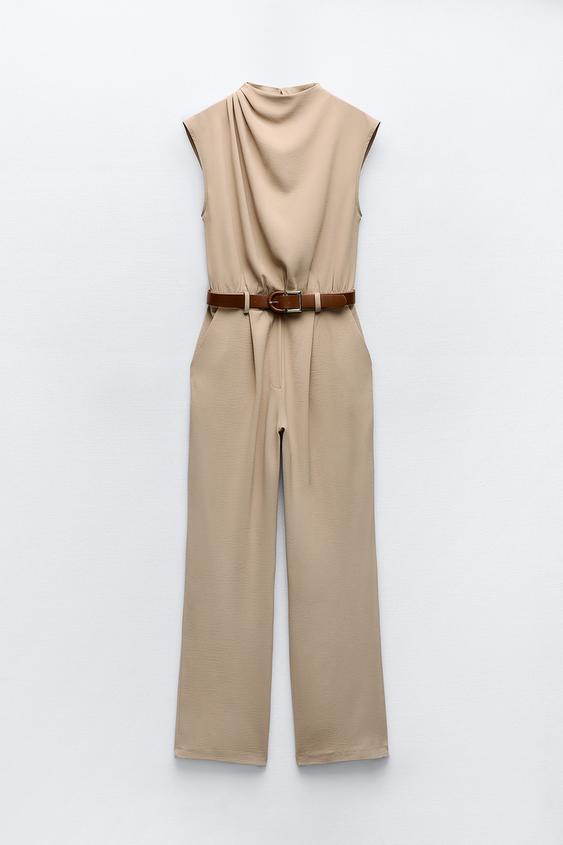 Arrasan los nuevos y estilosos monos de Zara: ¡Ideal para ti! 6 Moncloa Mono crepe cinturon Zara Moncloa