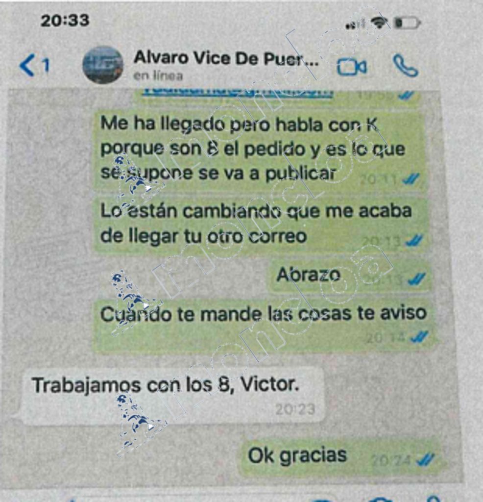 El trabajo de «Alvarito» Sánchez Manzanares para adjudicar las mascarillas a Aldama y koldo 2 Moncloa Sánchez Manzanares aparece en una captura de pantalla con Aldama