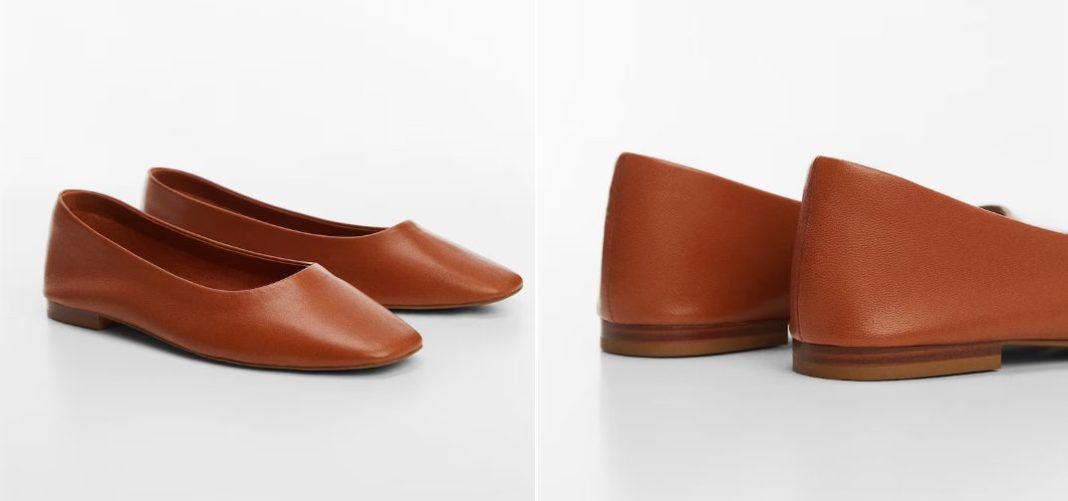 bailarinas piel marron mango