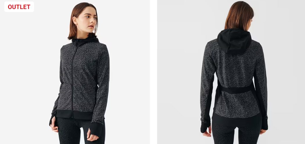 chaqueta running capucha