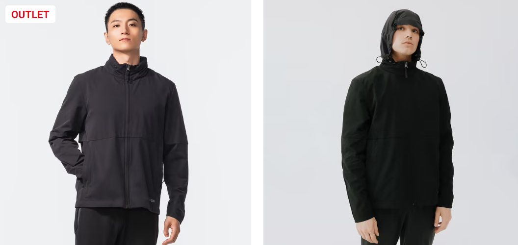 cortavientos negro decathlon