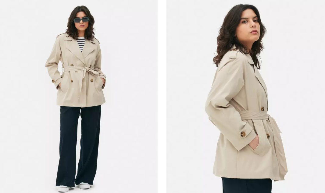 gabardina corta primark