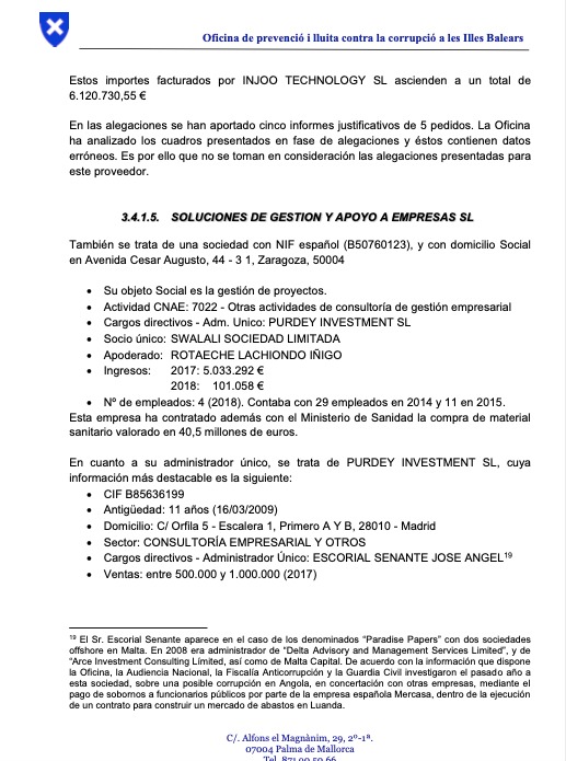 Antifraude de Baleares advirtió a Armengol del vínculo de la empresa de las mascarillas con los 'papeles de Panamá' 1 Moncloa mallorca grande Moncloa