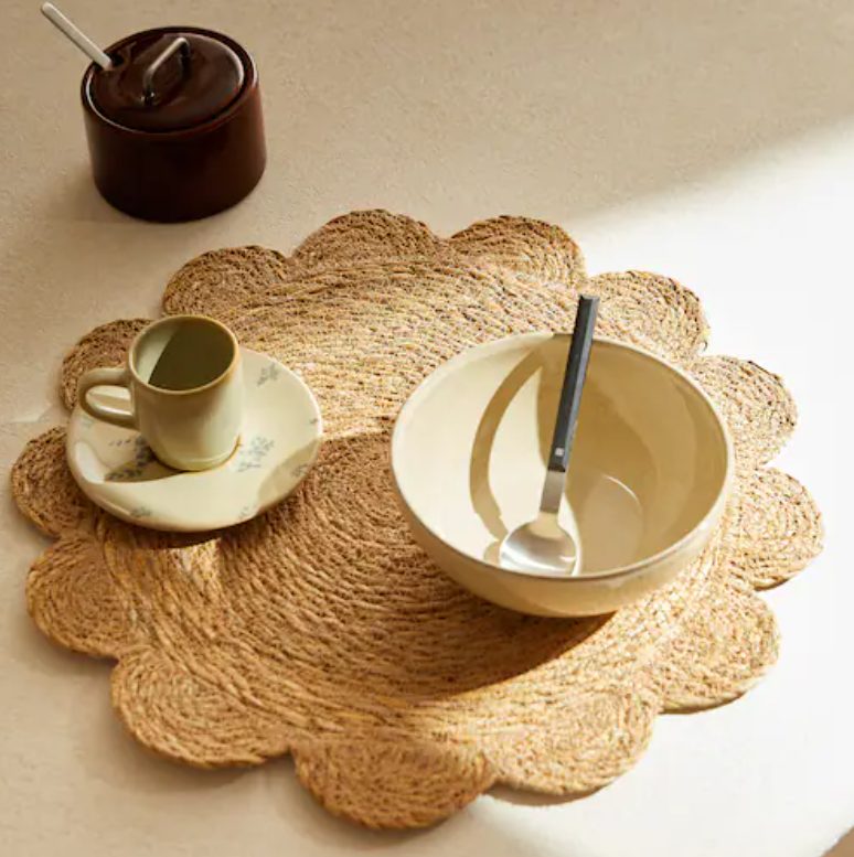 mantel ratan flor zara home
