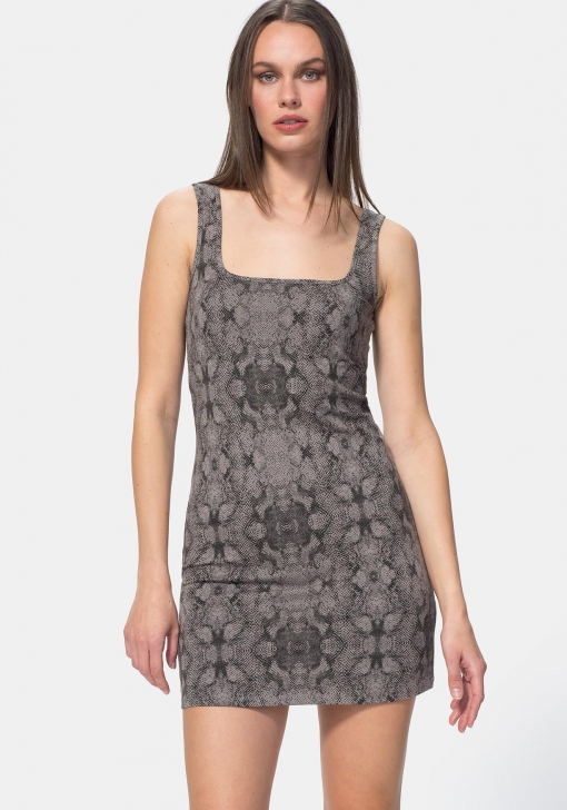 vestido algodon estampado