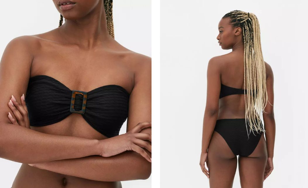 top bandeau negro primark