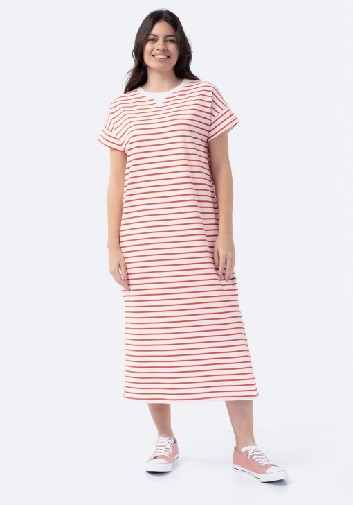 vestido midi rayas marineras