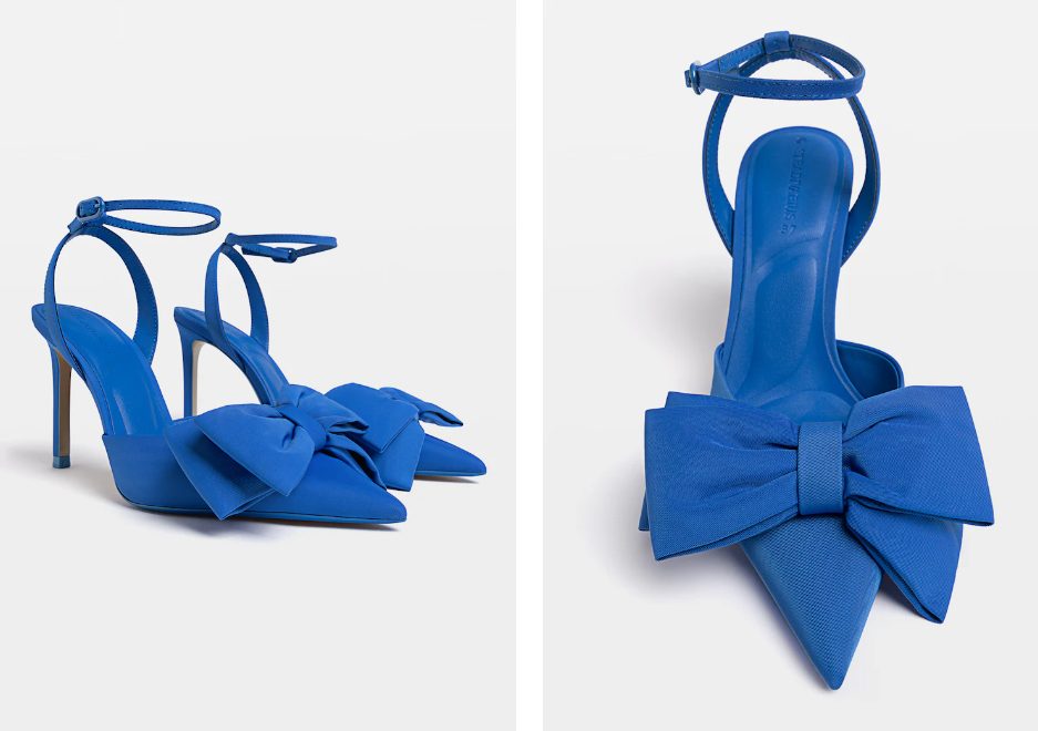 zapatos lazo azul