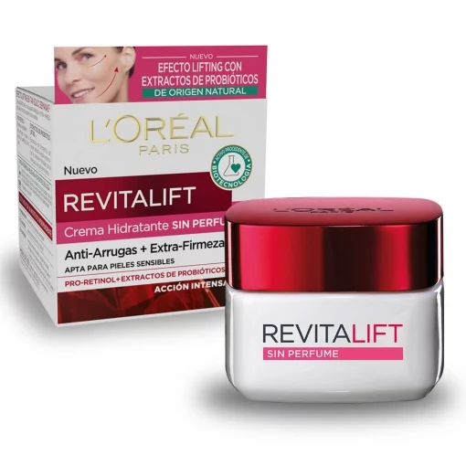 Crema hidratante sin perfume anti arrugas extra firmeza Revitalift L'Oréal Paris